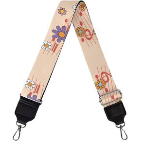 TODIYADDU Beige Dog Paw Bones Straps for Handbags Firm Crossbody Straps Love Heart Wallet Strap Women Wide Strap Purse for Handbag Outdoor Travel Fit for Canvas Bag Computer Bag
