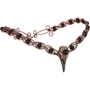 CoTeeZa Viking Fairy Crown Headpiece - Medieval Circlet Crow Crown Celtic Tiara