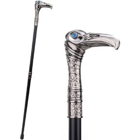 All Metal Cosplay Cane 1:1 Eagle Head Walking Stick- Exclusive Props Victorian Era Plague Master Costume Accessory in Saudi Arabia