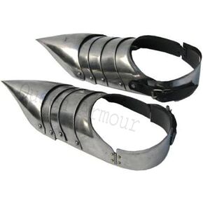Steel Gothic Armor Shoes One Pair Wearable Replica Armor Costume Medieval Boots Pirate Costume Men Cosplay Boots Men Pirate Boots Viking