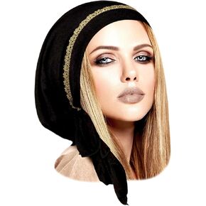 ShariRose Boho Chic headscarf tichel headwear for women embellished with lace handmade
