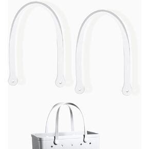 Bag Strap Replacement for Bogg bag, Bag Handle Strap Replacement for Bogg bag, Durable and Stylish bag Straps,Rubber Pouch, EVA Carry Bag, Beach Bag Repair Kit (White)