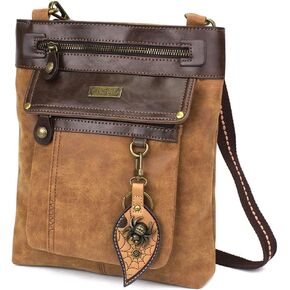 CHALA GEMINI Crossbody Canvas Gift Messenger Bag Brown
