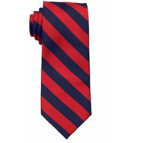 BUYYOURTIES Men's XL Long College Repp Striped Big and Tall Necktie Ties Many Colors