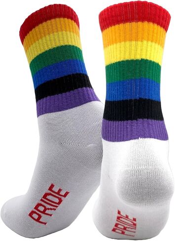 Rainbow Socks for Women and Men, Premium Cotton Rainbow Socks with Different Varieties, Women's Pride Socks in Saudi Arabia
