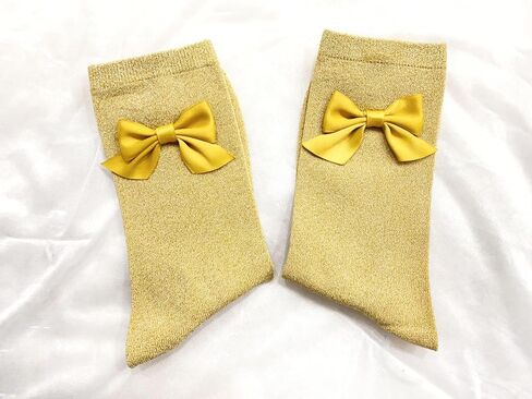 Glitter Shiny Socks for Women Retro Loose Socks Short Tube Crew Socks in Saudi Arabia