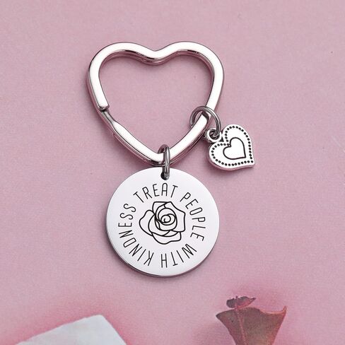 JIUSHUN Kindness Gift Bestie Gift Girlfriend Gift Cousin Gift Cousin Keychain Encouragement Gift Son Gift Boyfriend Gift Best Friend Keychain Brother Gift Wife Keychain Kindness Keychain in Saudi Arabia