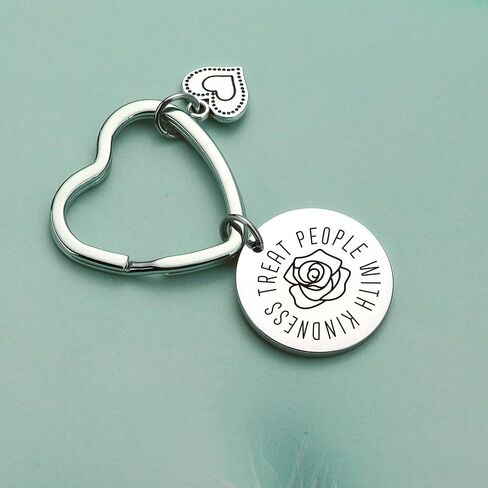 JIUSHUN Kindness Gift Bestie Gift Girlfriend Gift Cousin Gift Cousin Keychain Encouragement Gift Son Gift Boyfriend Gift Best Friend Keychain Brother Gift Wife Keychain Kindness Keychain in Saudi Arabia