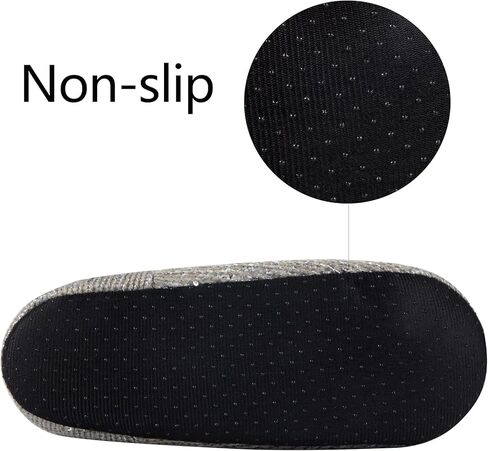 GLENMEARL 2 Pairs Slipper Socks for Women with Grippers Non Slip Soft Sole Winter Warm House Bedroom Slippers Cozy Indoor Home Slippers in Saudi Arabia