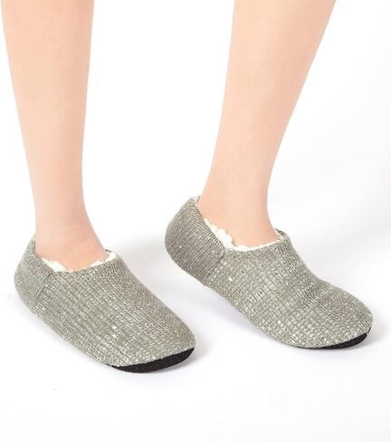 GLENMEARL 2 Pairs Slipper Socks for Women with Grippers Non Slip Soft Sole Winter Warm House Bedroom Slippers Cozy Indoor Home Slippers in Saudi Arabia