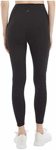 Danskin Women's Ultra High Legging Tight with Pockets (Large, Black Salt) in Saudi Arabia