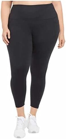 Danskin Women's Ultra High Legging Tight with Pockets (Large, Black Salt) in Saudi Arabia