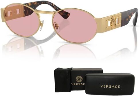 Versace VE2264 Oval Sunglasses for Men for Women + BUNDLE With Designer iWear Complimentary Eyewear Kit in Saudi Arabia