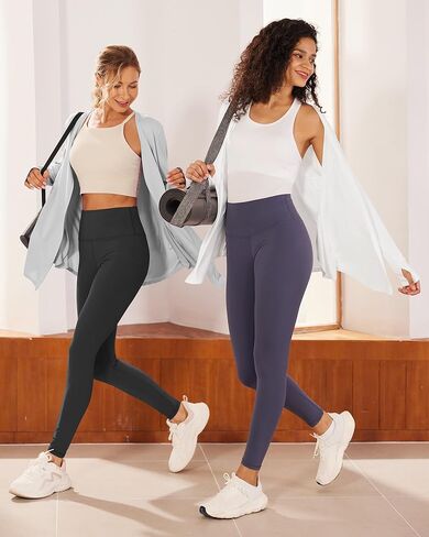 سترة نسائية G4Free UPF 50+ خفيفة الوزن مع جيوب وقمصان طويلة الأكمام مفتوحة من الأمام وسترات فضفاضة غير رسمية in Kuwait