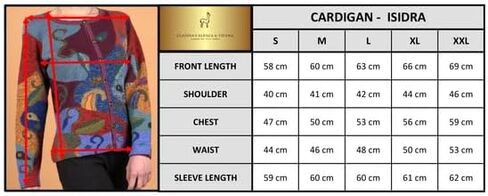 100% Baby Alpaca Cardigan for Women, Embroidered, Crochet Finish. US Size Chart for Great fit! ISIDRA in Saudi Arabia
