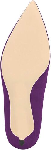 حذاء نسائي من YDN بكعب منخفض وكعب هريرة بمقدمة مدببة للنساء في المكتب مصنوع من الجلد السويدي الناعم مقاس 4-15 أمريكي in Kuwait