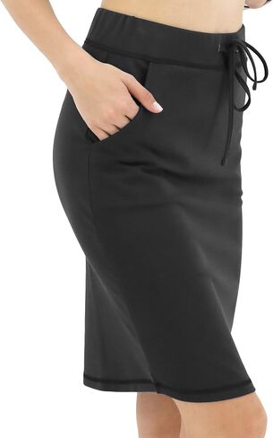BENANCY Women's High Waist Stretch Pencil Skirt with Pockets in Saudi Arabia