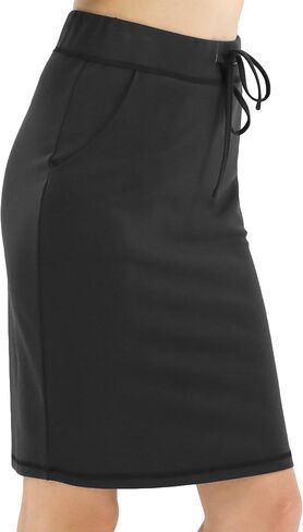 BENANCY Women's High Waist Stretch Pencil Skirt with Pockets in Saudi Arabia