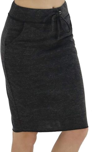 BENANCY Women's High Waist Stretch Pencil Skirt with Pockets in Kuwait