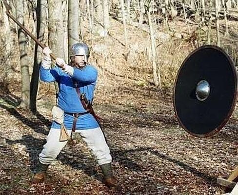 AnNafi® Medieval Shield Boss Small for Viking Buckler Shields | Handforged Handmade Combat Umbo Mount Polished Armour 14 Gauge for Round Shield Shield Boss Armor for SCA LARP Cosplay in Saudi Arabia