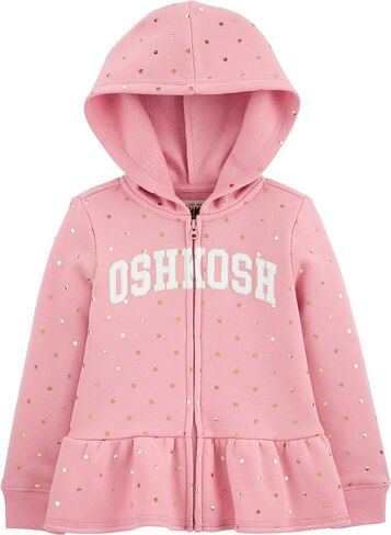 OshKosh B'Gosh Girls' Logo Hoodie, Pink, 2T in Saudi Arabia