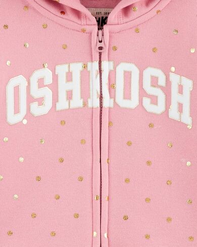 OshKosh B'Gosh Girls' Logo Hoodie, Pink, 2T in Saudi Arabia