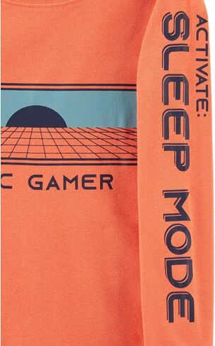 Carter's 4 Piece Pajama Set (Orange/Navy/Epic Gamer, 6) in Saudi Arabia