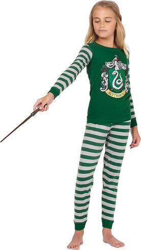 Harry Potter Slytherin Tight Fit 2 Piece Pajama Set (8) in Saudi Arabia