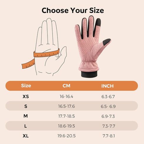 قفازات الشتاء للنساء، قفازات الجري الحرارية ذات القفل المزدوج الأنيقة 2022، قفازات القيادة الدافئة المقاومة للماء in Kuwait