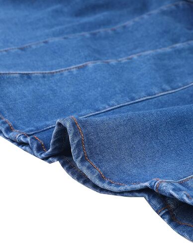 Allegra K Women's Fishtail Bodycon Skirt High Waist Long Denim Jean Skirt in Kuwait