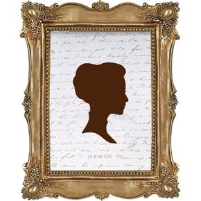 AELS 8x10 Inch Vintage Picture Frame, Elegant Antique Photo Frames with Glass Front, Photo Display, Tabletop Wall Hanging, Gift Ideas, Retro Gold