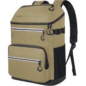 BALEINE Backpack Cooler Insulated Bag 36 Can Capacity Leak Proof Portable Collapsible Thermal Bag for Beach Travel Camping Grocery Shopping