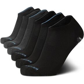 Van Heusen Men's Socks - Athletic Cushion Low Cut Ankle Socks (6 Pack), Size 6-12.5, Black-old