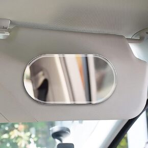 Car Interior Mirror Styling Accessories Car Seatback Universal Mirror Portable Self-Adhesive Makeup Mirror Car Sun Protection Visor HD Stainless Steel Mirror