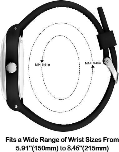 RioFoior Waterproof Analog Unisex Nurse Watch for Nurses,Nursing Students,Medical Professionals,Women,Men with Easy to Read Military Time Dials,Second Hand and 24 Hour,Soft Breathable Silicone Band. in Saudi Arabia