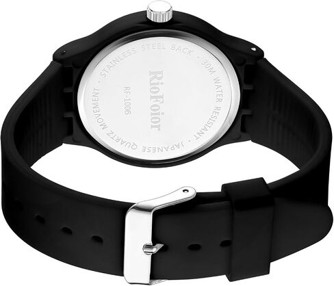 RioFoior Waterproof Analog Unisex Nurse Watch for Nurses,Nursing Students,Medical Professionals,Women,Men with Easy to Read Military Time Dials,Second Hand and 24 Hour,Soft Breathable Silicone Band. in Saudi Arabia