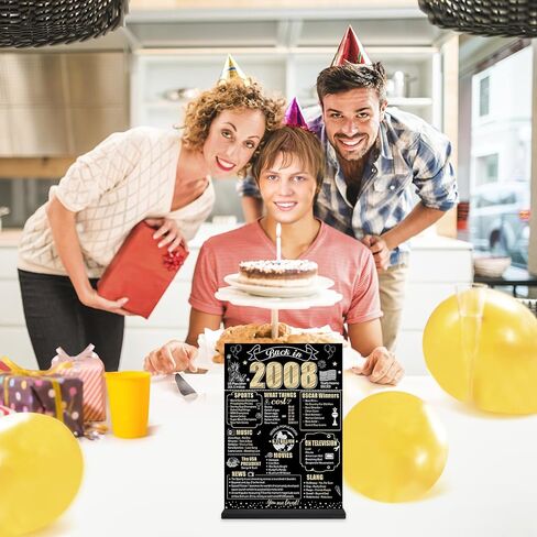 Black Gold 60th Birthday Decorations Back in 1963 Table Sign for Men Women, Two-sided Vintage 60 Birthday Wooden Poster with Stand Party Supplies, 60 Year Old Bday Display Holder Decor for Table Decor in Kuwait