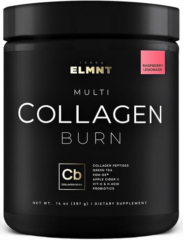 Super Collagen Burn - Premium Collagen Powder for Women Weight & Beauty w. Apple C Vinegar, Probiotics, KSM66, Green Tea, VIT C & Biotin - Ultra Pure Multi Collagen Protein Supplement (Pink Lemonade) in Saudi Arabia