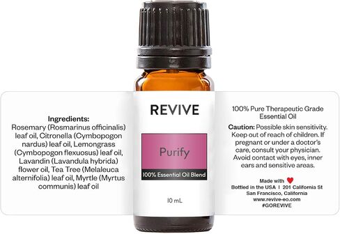 مزيج الزيوت العطرية السهلة الإجهاد 30 مل من REVIVE Essential Oils - REVIVEEO - درجة علاجية نقية 100%، للناشر والمرطب والتدليك والعلاج العطري والعناية بالبشرة والشعر in Kuwait