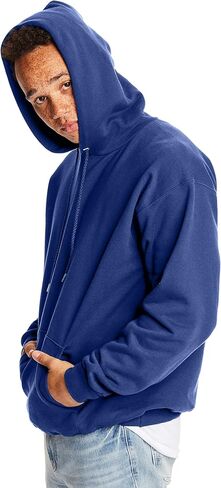 Hanes Men's Ultimate Cotton Heavyweight Pullover Hoodie Sweatshirt, White, Large in Saudi Arabia