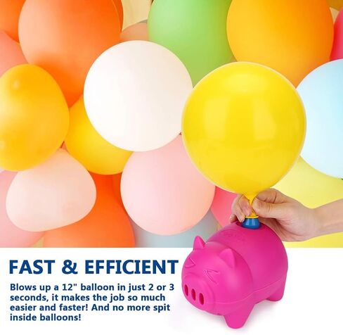 LIKEE Electric Balloon Pump Portable Balloon Inflator Air Blower with Balloon Arch &Garland Tools for Party Decoration in Saudi Arabia
