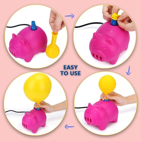 LIKEE Electric Balloon Pump Portable Balloon Inflator Air Blower with Balloon Arch &Garland Tools for Party Decoration in Saudi Arabia