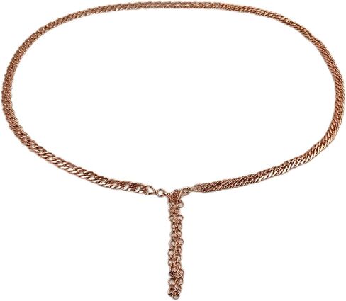 SHINDE EXPORTS حزام خصر من النحاس النقي الحقيقي للنساء فساتين راقية سلسلة مجوهرات قابلة للتعديل مقاس كبير مصنوع في الهند in Kuwait