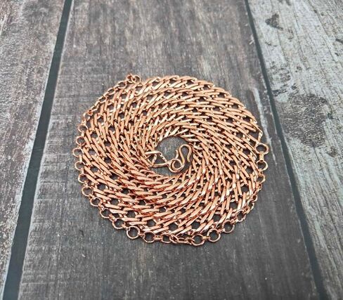 SHINDE EXPORTS حزام خصر من النحاس النقي الحقيقي للنساء فساتين راقية سلسلة مجوهرات قابلة للتعديل مقاس كبير مصنوع في الهند in Kuwait