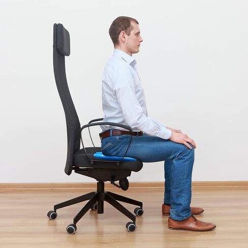 Leitee 10 Pcs Inflated Wobble Cushion Balance Disc Wiggle Seat with Needle Pump Sensory Balance Cushion for Exercise Fitness Yoga Strengthen Core Stability Physical Therapy Home School in Kuwait