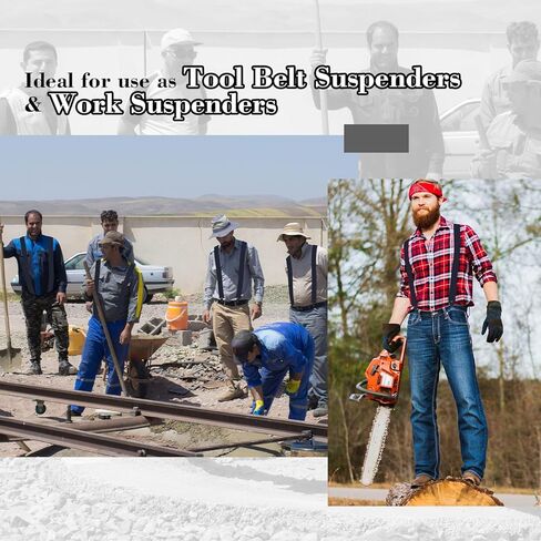 L04AYABY حمالات رجالي بمشابك شديدة التحمل حمالات تزلج للرجال كبيرة وطويلة X-Back 2 بوصة حمالات حزام أدوات للنساء in Kuwait