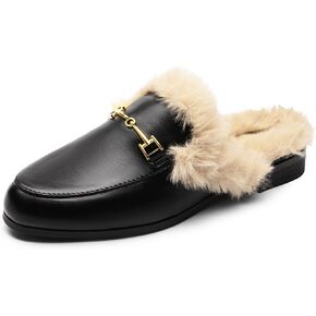 DREAM PAIRS Mules for Women Flats Bussiness Casual Shoes Comfortable Women Mules Slip on Work Loafers