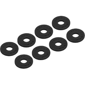 MECCANIXITY Strap Blocks Silicone Rubber Strap Block Black, for Guitar Strap Button, Pack of 8