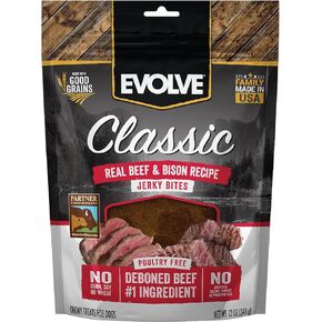Evolve Classic Lamb & Brown Rice Jerky Bites Soft Dog Treats | 12 oz