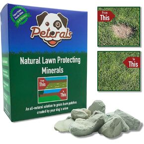 Peterals 200 Grams - Natural Mineral Rocks to Prevent Lawn Grass Burn Yellow Patches from Dog Urine